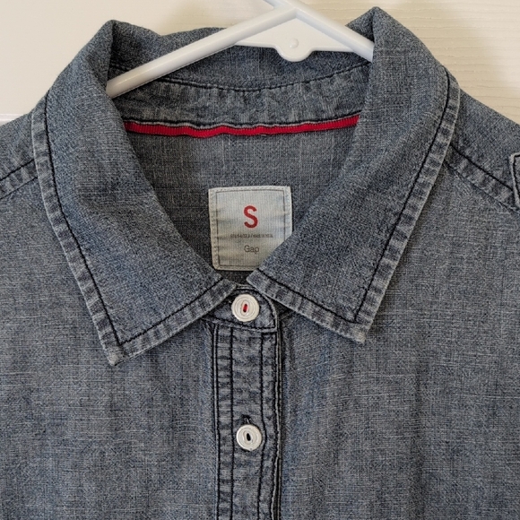 Gap Denim Shirt Dress - Picture 3 of 11